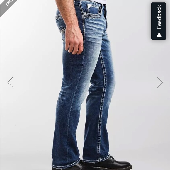 ❌SOLD❌Buckle Salvage Mayhem Straight regular fit mens jeans 36R - Picture 2 of 16